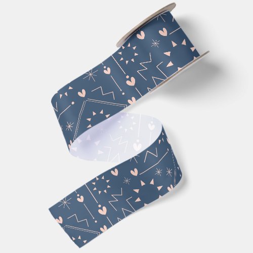 Magic Heart Pattern Satin Ribbon