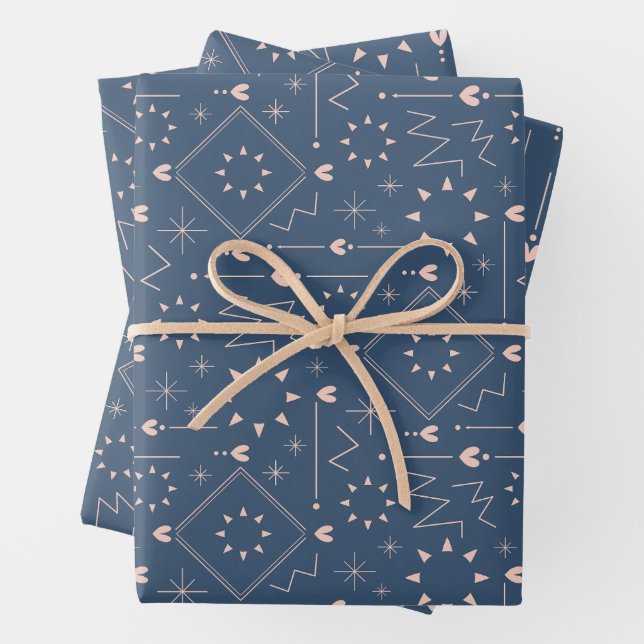 Magic Heart Pattern Wrapping Paper Sheets (In situ)