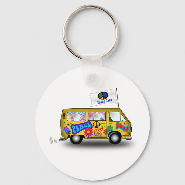 Magic Hippie Van Keychain (Front)