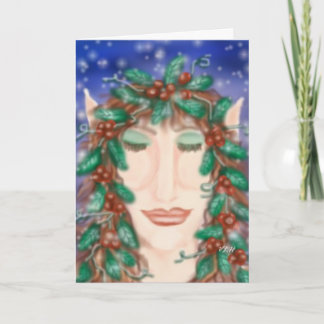 Magic Holiday Elf Greeting Card