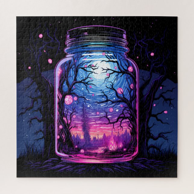 Magic in a Jar - Spooky Forest Puzzle (Vertical)