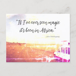 Magic in Africa Poster Canvas Print Mouse Pad Postcard