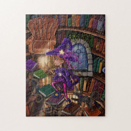 Magic In the Library Poster Jigsaw Puzzle