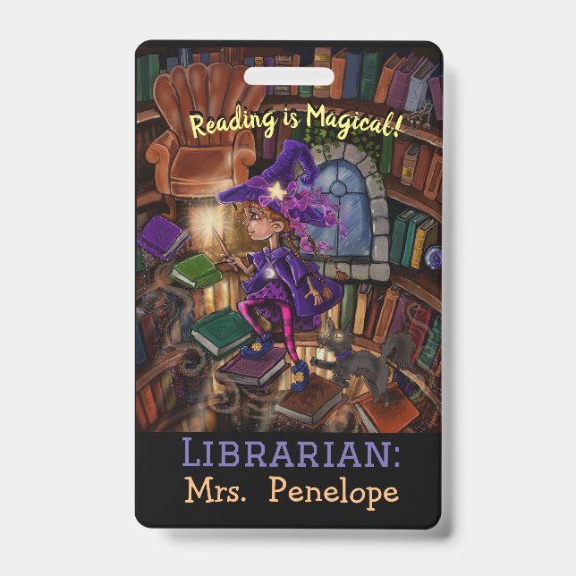 Magic In the Library 'Reading is Magical' Badge (Front)