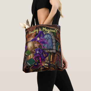 Magic In the Library 'Reading is Magical' Tote Bag