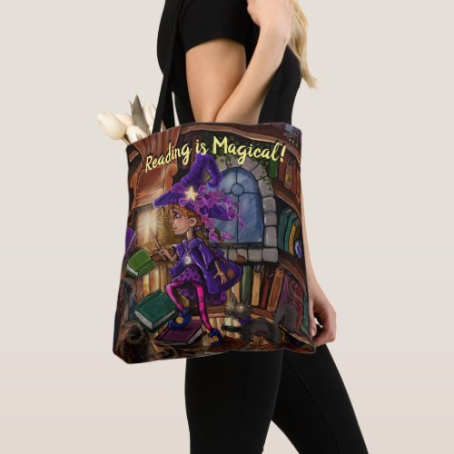 Magic In the Library Reading is Magical  Tote Bag