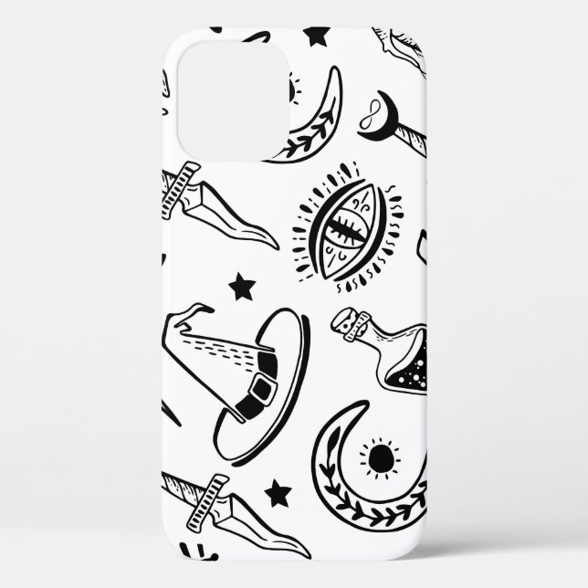 Magic Ink Drawing Seamless Pattern Case-Mate iPhone Case (Back)
