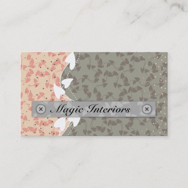 Magic Interiors Business Cards (Front)