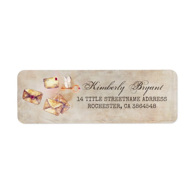 Magic Key and Witchcraft Envelopes Label (Front)