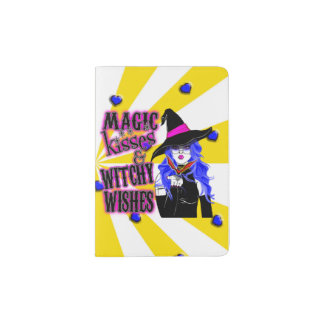 Magic Kisses and Witchy Wishes Passport Holder