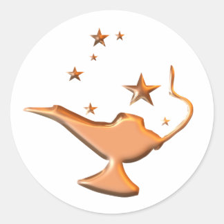 Magic Lamp Classic Round Sticker