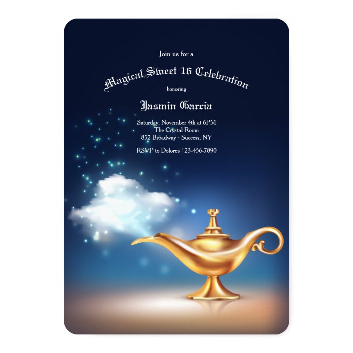 Magic Lamp Invitation