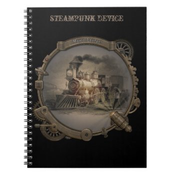 Magic Lantern - Steampunk Style Frame. Notebook by VintageStyleStudio at Zazzle