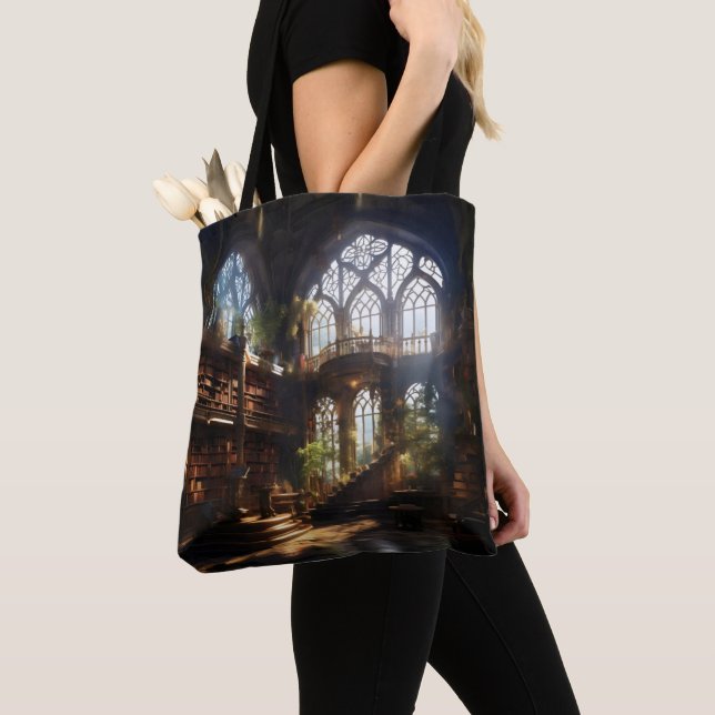 Magic Library Tote Bag (Close Up)