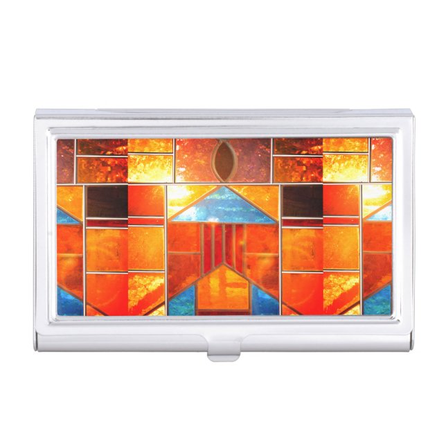 Magic light pouring from the windows of the Church Business Card Case (Front)