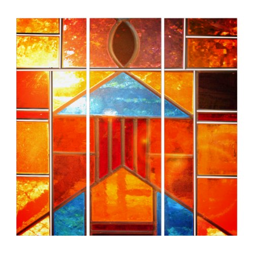 Magic light pouring from the windows of the Church Triptych