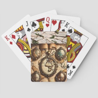 Magic lockets Vintage world map 