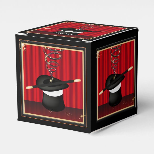 Magic Magician Event Custom Party Favor Box (Front Side)