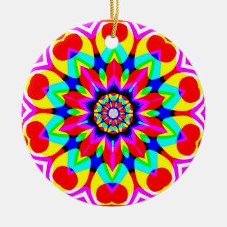 Magic mandala ceramic ornament