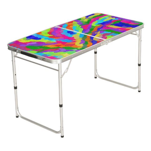 Magic Marker Art Beer Pong Table (Angled)
