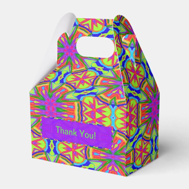 Magic Marker Kaleidoscope Favor Boxes (Back Side)