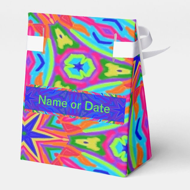 Magic Marker Stars Favor Boxes (Back Side)
