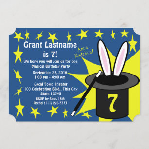 Magic Me Birthday Invitation