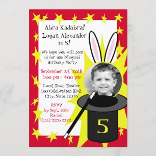 Magic Me Birthday Invitation