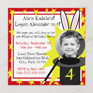 Magic Me Birthday Invitation