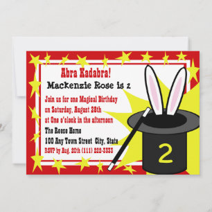Magic Me Birthday Invitation