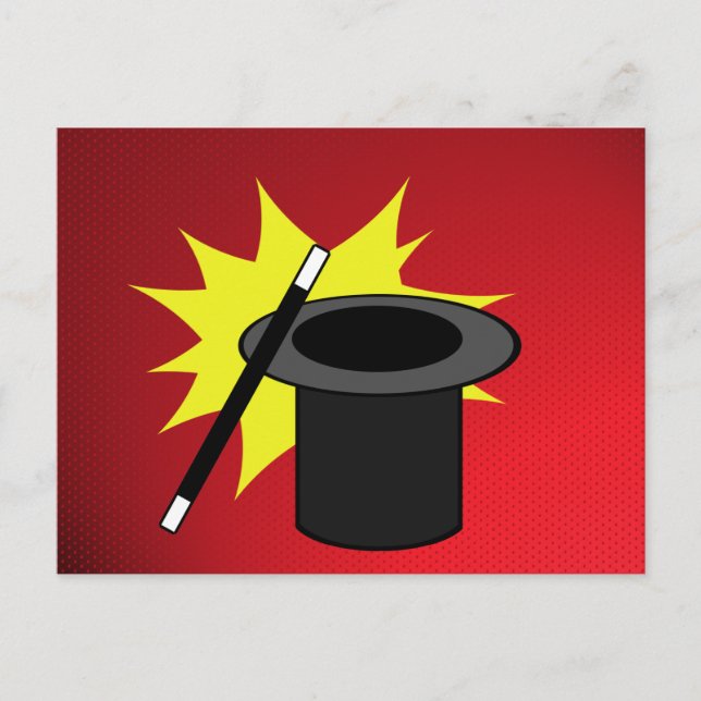 Magic Me/ Magician's Hat Postcard (Front)