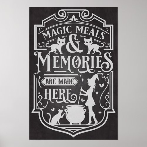 Magic Meals And Memories Halloween Poster