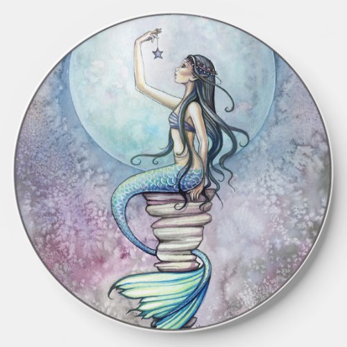 Magic Mermaid Fantasy art by Molly Harrison Wireless Charger