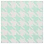 Magic Mint and White Houndstooth Pattetrn Fabric