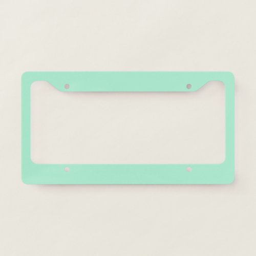 Magic Mint Solid Color License Plate Frame