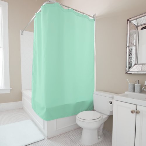 Magic Mint Solid Color Shower Curtain