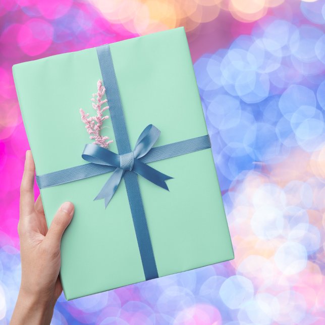 Magic Mint Solid Color Wrapping Paper (Creator Uploaded)