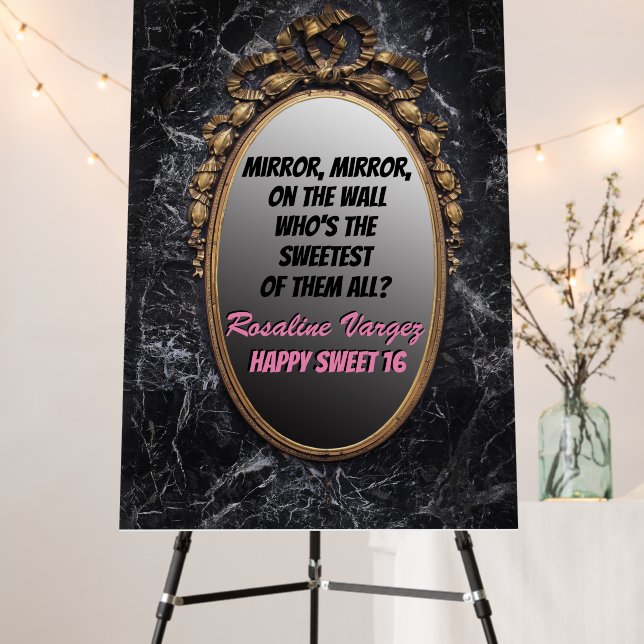 Magic Mirror Welcome Sign (In Situ (Stand))