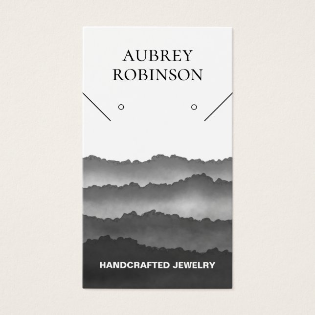 Magic Misty Mountains Gray Display Card (Front)