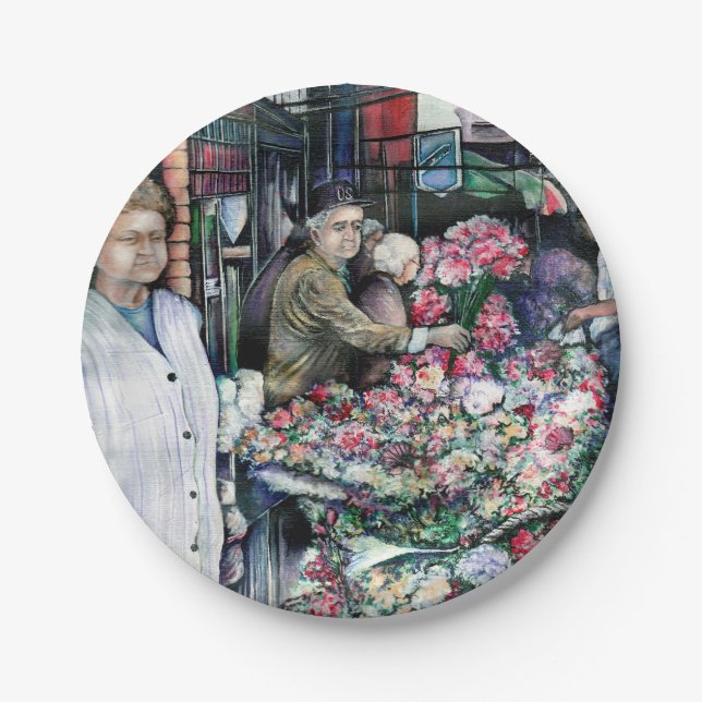 Magic Moment in Misloc Market Paper Plates (Front)