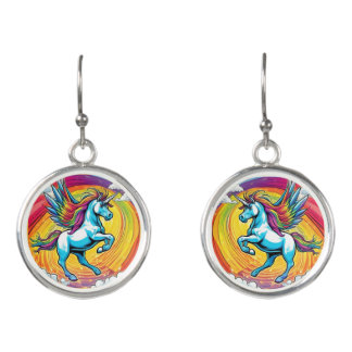MAGIC MOMENT WITH THE FLYING UNICORN EARRINGS