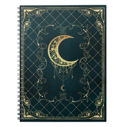 Magic moon grimoire notebook