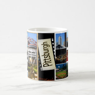 Magic Mug-Pittsburgh Image Appears when hot Color Morph Mug