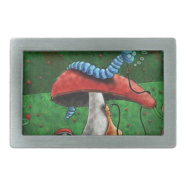 Magic Mushroom Belt Buckle (Front)