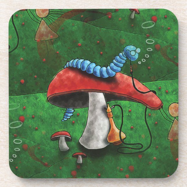 Magic Mushroom Beverage Coaster (Front)