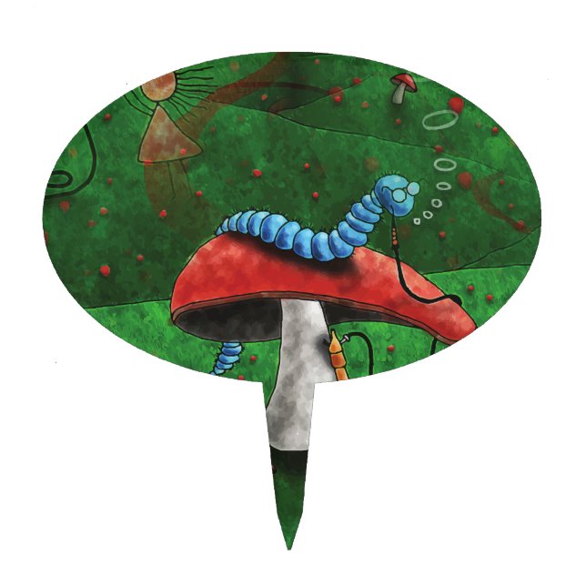 Magic Mushroom Cake Topper (Front)