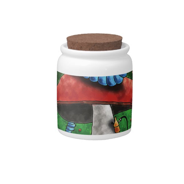 Magic Mushroom Candy Jar (Front)