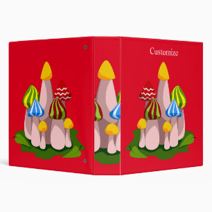 Magic Mushroom Cathedral Thunder_Cove   3 Ring Binder