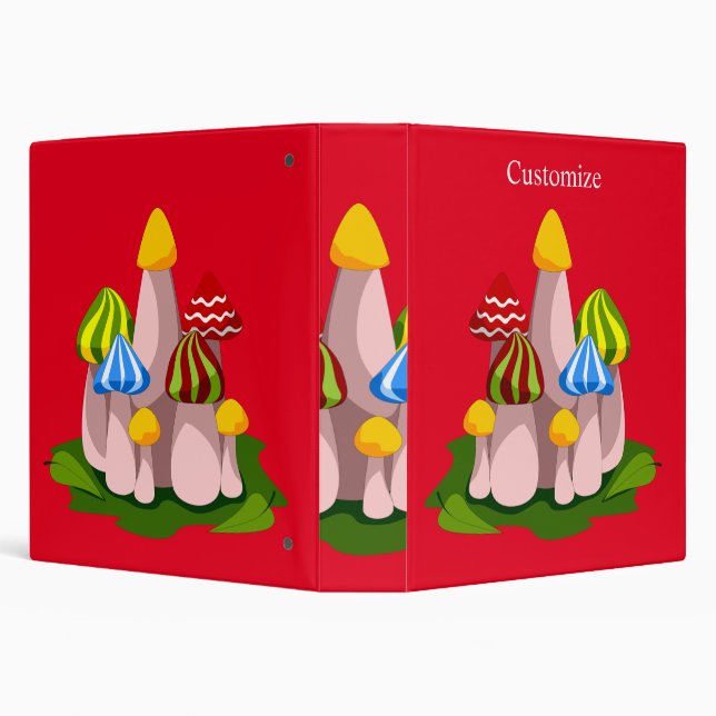 Magic Mushroom Cathedral Thunder_Cove   3 Ring Binder (Background)
