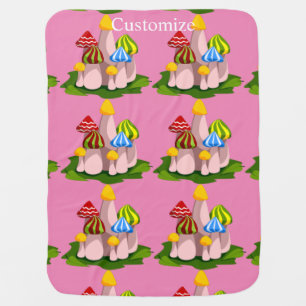 Magic Mushroom Cathedral Thunder_Cove Baby Blanket